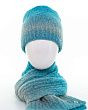 Комплекты Levelpro Лантана-Чина (шапка+шарф) Комплект - голубой