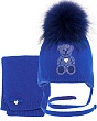 Комплекты Mialt Бекки (46-48) (колпак+шарф) Комплект - яр.синий