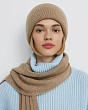 Комплекты Forti 144 KWH Комплект женский (колпак+шарф) (56-58) - бежевый