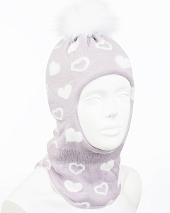 12635/2 MGT Шлем для девочки флис (50-52)