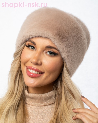 Дорис Шапка женская экомех норка (56-58) - Шапки-НСК. Головные уборы оптом и в розницу.