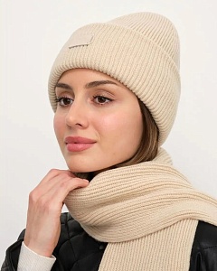 1001 KWH Комплект женский (колпак+шарф) (56-58)