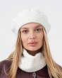 Головные уборы Levelpro Эльза пряжа Альпака пайетки Берет (56-58) - 5