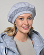 Головные уборы Di Lana Стелла 499 Берет женский флис (56-58) - белый-стальной