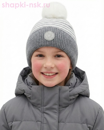 14432/2 MGH Колпак для девочки флис (54-56) - Шапки-НСК. Головные уборы оптом и в розницу.