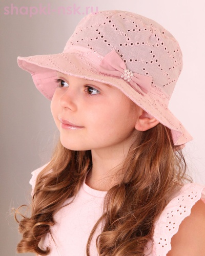 02-88-PT Панама для девочки (50-52) - Шапки-НСК. Головные уборы оптом и в розницу.
