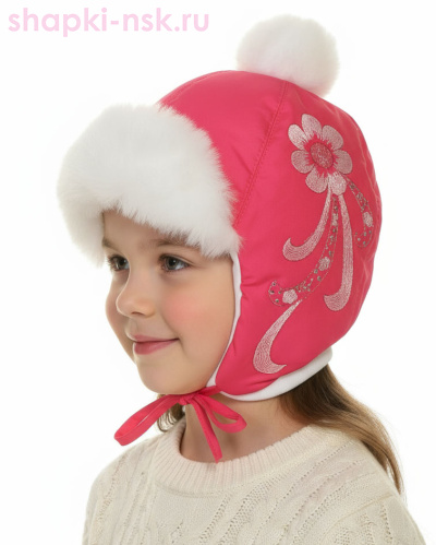 213-З Малышка Ушанка для девочки (44-46) - Шапки-НСК. Головные уборы оптом и в розницу.