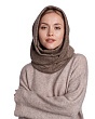 Головные уборы Verenitsa (Svetlitsa) 185.03/00-72 Капор-снуд (56-58) - елочка бежевая