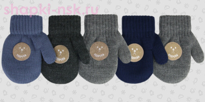 096-TMm Варежки для мальчика (5-6 лет) - Шапки-НСК. Головные уборы оптом и в розницу.