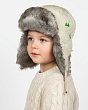 Головные уборы Colibri 215-З Снеговик Ушанка для мальчика (48-50) - молоко