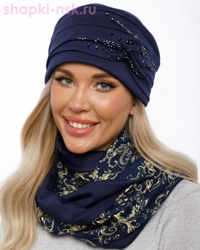 0123к СП Комплект женский флис (шапка+снуд) (56-58) - Шапки-НСК. Головные уборы оптом и в розницу.