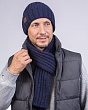 Комплекты Perfebelle LS 127 PE 127 Комплект мужской флис (колпак+снуд) (57-59) - т.синий