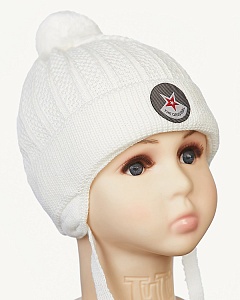 02-24-F Шапка для мальчика (44-46)