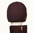 Комплекты Wag 851 T (шапка+шарф) Комплект - коричневый-синий