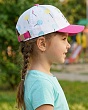 Модель: 3326-MC Бейсболка для девочки (48-50), Цвет: белый-фуксия Головные уборы Kotik 3326-MC Бейсболка для девочки (48-50) - 3