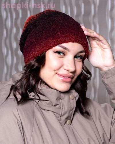 S 1165 Бини женская флис (56-58) - Шапки-НСК. Головные уборы оптом и в розницу.