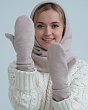 Перчатки, варежки, митенки Verenitsa (Svetlitsa) 164.01/00-28 флис Варежки - бежевый