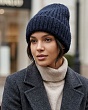 Головные уборы Snezhna (marhatter) 8783 SWH Бини женская (56-58) - синий