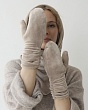 Перчатки, варежки, митенки Verenitsa (Svetlitsa) 60/11-2 флис Варежки - св.бежевый
