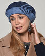 Головные уборы Di Lana Мелисса 496 Берет женский флис (56-58) - т.синий-голубой