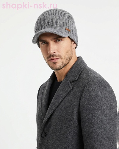 44959 F Кепка мужская флис (57-59) - Шапки-НСК. Головные уборы оптом и в розницу.