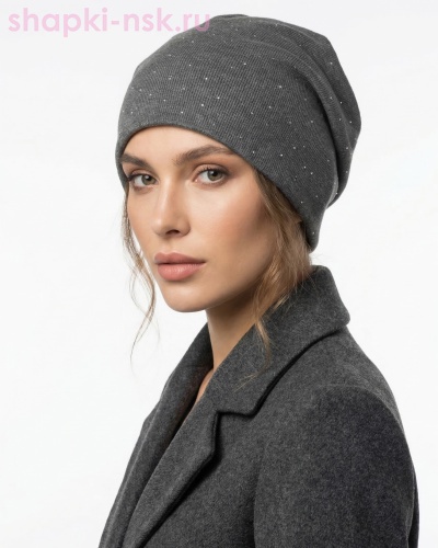 Россыпь 004 трикотаж К1 стразы Шапка (56-58) - Шапки-НСК. Головные уборы оптом и в розницу.