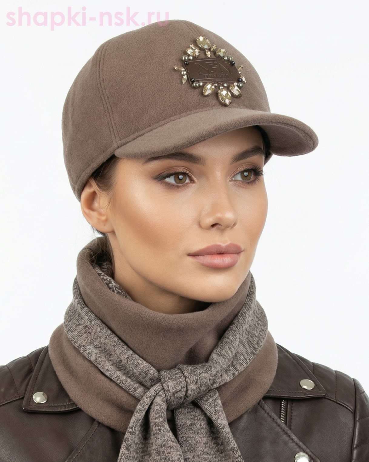 Дана стразы Комплект (бейсболка+бактус) (57-59)