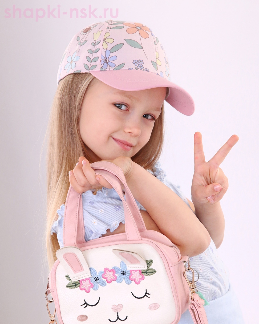 741-BS Бейсболка для девочки (50-52)