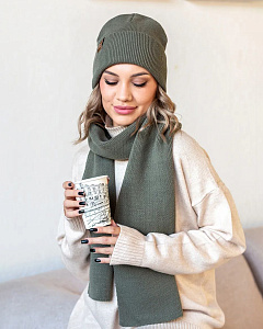 LS 11 PL 11 Комплект женский (колпак+шарф) (56-58)