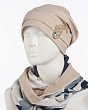 Комплекты Avenue 0143к СП Комплект женский флис (колпак+снуд) (56-58) - 522/12 бежевый
