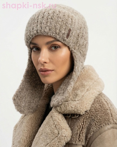 13318/2 MWU Ушанка женская флис (56-58) - Шапки-НСК. Головные уборы оптом и в розницу.