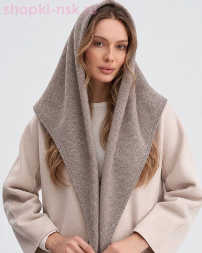 Марфа 2 пряжа Енот Косынка (130 x 45) - Шапки-НСК. Головные уборы оптом и в розницу.