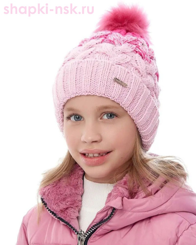 11242/2 MGH Колпак для девочки флис (52-54) - Шапки-НСК. Головные уборы оптом и в розницу.