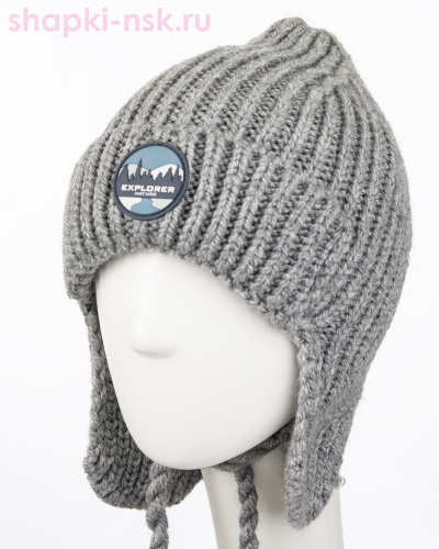 13276/2 MBU Ушанка для мальчика флис (50-52) - Шапки-НСК. Головные уборы оптом и в розницу.