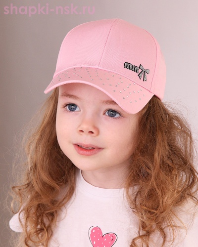 802-BS Бейсболка для девочки (50-52) - Шапки-НСК. Головные уборы оптом и в розницу.
