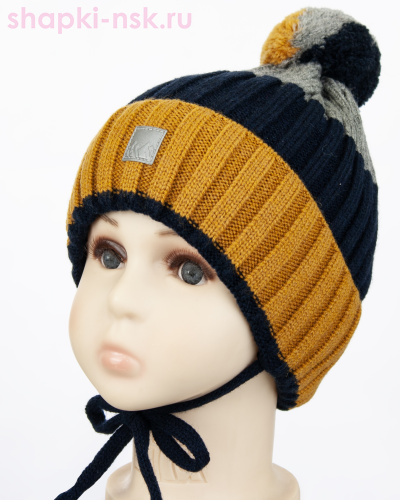 12715/2 MBH Колпак для мальчика флис (48-50) - Шапки-НСК. Головные уборы оптом и в розницу.