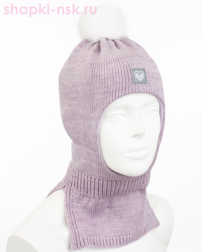 14388/UF MGT Шлем для девочки флис (50-52) - Шапки-НСК. Головные уборы оптом и в розницу.