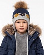 Головные уборы Marhatter 9717/2 MBU Ушанка для мальчика флис (50-52) - 1