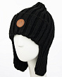 Головные уборы Marhatter 12689/2 MBU Ушанка для мальчика флис (52-56) - черный