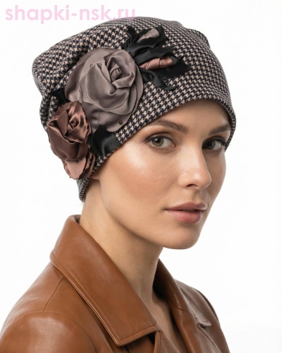 Колпак Розы Бини женская (56-58) - Шапки-НСК. Головные уборы оптом и в розницу.