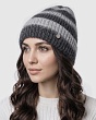 Головные уборы Paola Belleza 606 PB Бини женская флис (56-58) - антрацит-св.серый