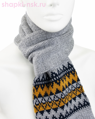 11258 MBS Шарф для мальчика (130 х 16) - Шапки-НСК. Головные уборы оптом и в розницу.