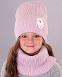 Модель: 17-29-L Комплект для девочки флис (шапка+снуд) (50-54), Цвет: сирень Комплекты Поляярик 17-29-L Комплект для девочки флис (шапка+снуд) (50-54) - 10