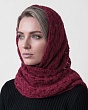 Шарфы, снуды, прочие Paola Belleza 599 PB Косынка женская (140 х 60) - винный