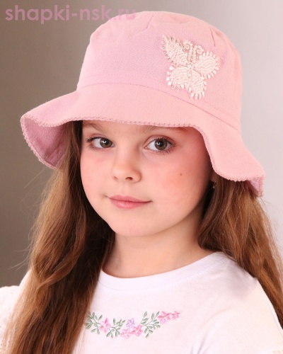 02-84-PT Панама для девочки (52-54) - Шапки-НСК. Головные уборы оптом и в розницу.