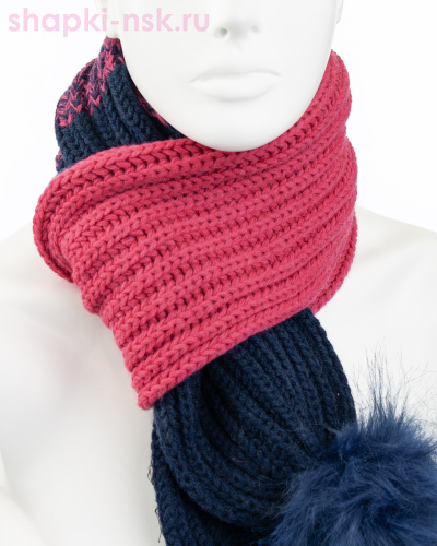 11243 MGS Шарф для девочки (140 x 16) - Шапки-НСК. Головные уборы оптом и в розницу.