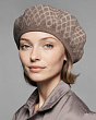 Головные уборы Di Lana 514 Берет женский флис (56-58) - какао-камея