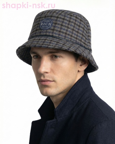 261-88 Панама мужская флис (56-61) - Шапки-НСК. Головные уборы оптом и в розницу.