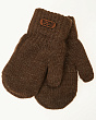 Перчатки, варежки, митенки Теплыши 939-TM шерсть (р-р 13/3-4 года) Варежки - коричневый меланж