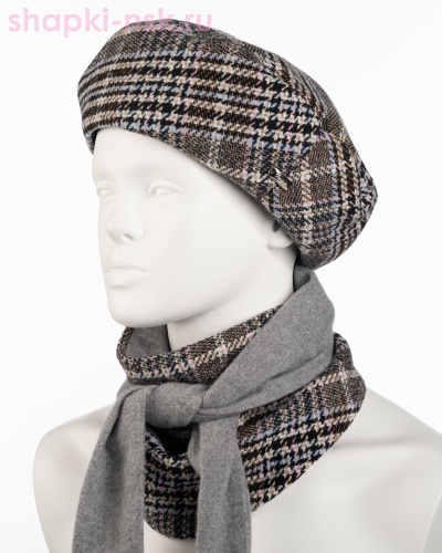 Лада Комплект (берет+бактус) (56-58) - Шапки-НСК. Головные уборы оптом и в розницу.